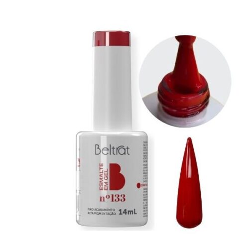 Esmalte em Gel 133 Beltrat 14ml Vermelho Classic